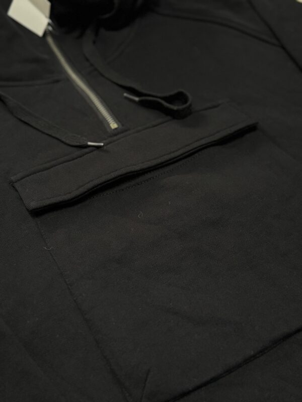 Burberry Pocket Half Zipper Hoodie (TES222) - Image 3