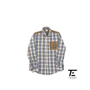 (M) Burberry bbr Plaid Design Patchwork Limited Edition Shirt (TES264)