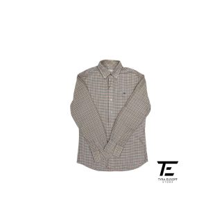 (M) Lacoste Plaid Button Short Sleeve (TES391)