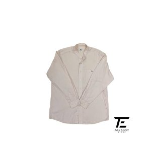 (XL) Lacoste Plain Long Sleeve Button Shirt (TES390)