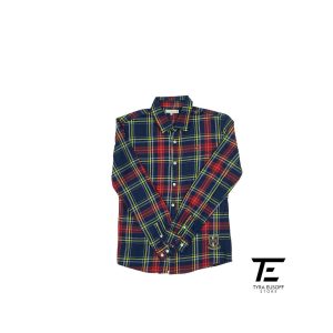 Tommy Hilfiger Checked Long Sleeve Short (TES385)