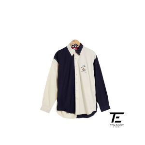 (L) Tommy Hilfiger Urban Renewal One-Of-A-Kind Hemd im Bahnendesign Shirt (TES417)