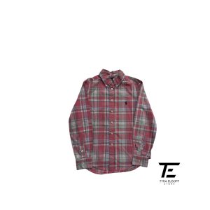 Kids Polo RL Plaid Checked Shirt (TES410)