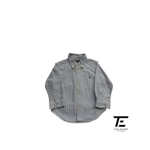 Kids Polo RL Striped Oxford Cotton Shirt (TES404)