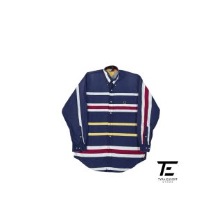 (L) Tommy Hilfiger Vintage Multicolour Stripe Shirt (TES415)