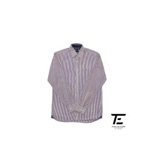 (M) Tommy Hilfiger Stripes Long Sleeve Shirt  (TES471)