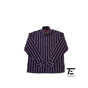 (L) Tommy Hilfiger Stripes Long Sleeve Shirt  (TES473)