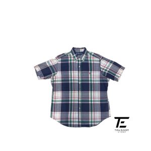 (2XL) Polo Ralph Lauren Plaid Checkered Short Sleeve Shirt