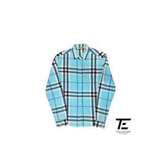(S) Burberry Nova Check Long Sleeve Shirt