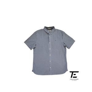 (L) Tommy Hilfiger Checkered Short Sleeve Shirt