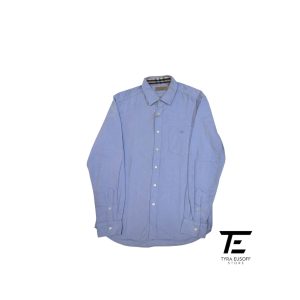 (M) Burberry Plain Long Sleeve Shirt