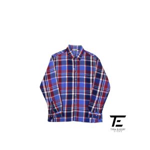 (M) Beverly Hills Polo Club Plaid Checkered Shirt
