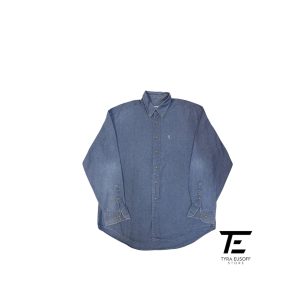 (XL) Yves Saint Laurent Vintage Denin Long Sleeve Shirt