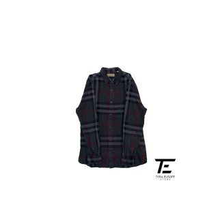 (S) Burberry Plaid Flannel Shirt