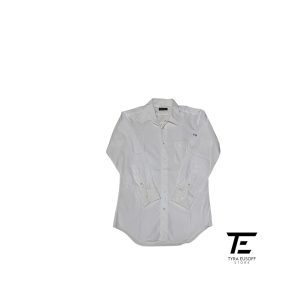 (S) Burberry Classic White Long Sleeve Shirt