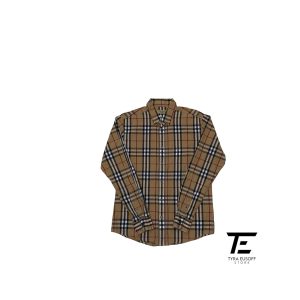(L) Burberry Vintage Nova Check Long Sleeve Shirt