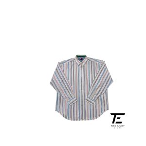 (2XL) Tommy Hilfiger Multicoloured Block Stripe Long Sleeve Shirt