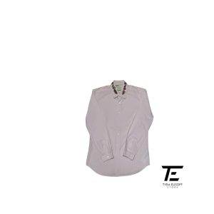 (M) Gucci Floral Embroidered Cotton Long Sleeve Shirt