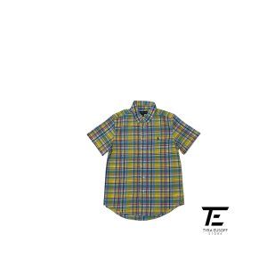(M) Polo Ralph Lauren Madras Plaid Short Sleeve Shirt