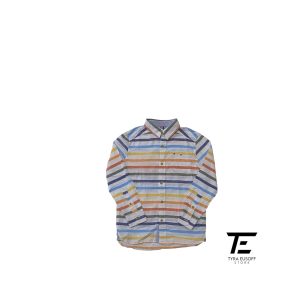 Kids Tommy Hilfiger Multicolor Striped Long Sleeve Shirt